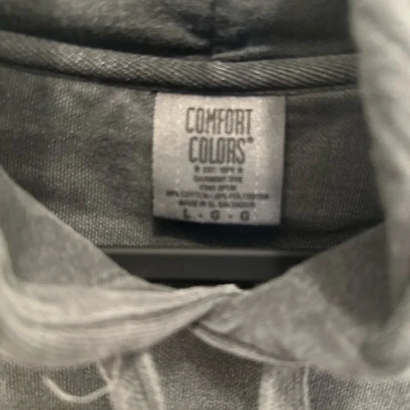 Grey Hoodie with Pink Horseshoe Design saying on the back western fashion - Picture 3 of 3